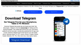 What Telegramdownload.com website looked like in 2018 (5 years ago)
