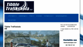 What Tibbletrafikskola.se website looked like in 2018 (5 years ago)
