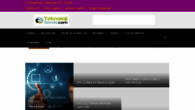 What Teknolojisende.com website looked like in 2018 (5 years ago)