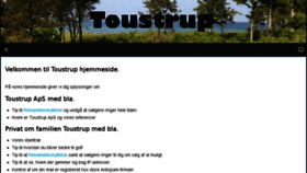 What Toustrup.dk website looked like in 2018 (5 years ago)