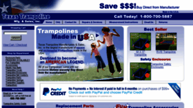 What Texastrampolines.com website looked like in 2018 (5 years ago)
