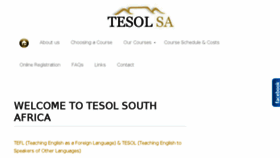 What Tesolsa.co.za website looked like in 2018 (5 years ago)