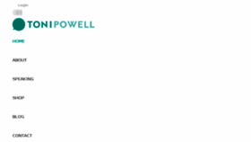 What Tonipowell.me website looked like in 2018 (5 years ago)