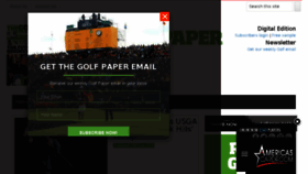What Thegolfpaper.co.uk website looked like in 2018 (5 years ago)