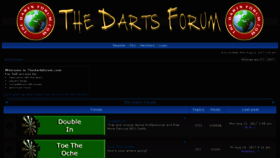 What Thedartsforum.com website looked like in 2018 (5 years ago)