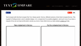 What Textcompare.com website looked like in 2018 (5 years ago)