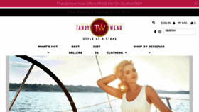 What Tandywear.com website looked like in 2018 (5 years ago)