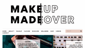 What Themakeupblogger.com website looked like in 2018 (5 years ago)