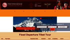 What Tibettours.travel website looked like in 2018 (5 years ago)
