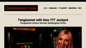 What Tangkasnet.asia website looked like in 2018 (5 years ago)