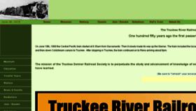 What Truckeedonnerrailroadsociety.com website looked like in 2018 (5 years ago)