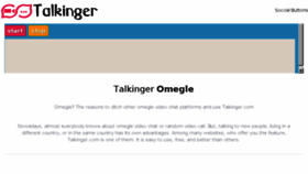 What Talkinger.com website looked like in 2018 (5 years ago)