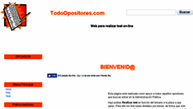 What Todoopositores.com website looked like in 2018 (5 years ago)