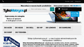 What Tylkomatryce.pl website looked like in 2018 (7 years ago)