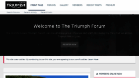 What Thetriumphforum.co.uk website looked like in 2018 (5 years ago)