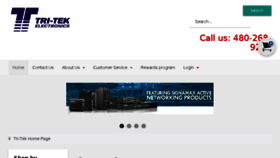 What Tritekelectronics.com website looked like in 2018 (5 years ago)