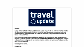 What Travelupdate.com.pe website looked like in 2018 (5 years ago)