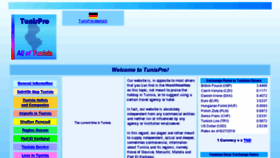 What Tunispro.net website looked like in 2018 (5 years ago)