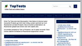 What Toptests.de website looked like in 2018 (5 years ago)