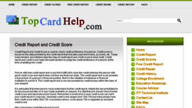 What Topcardhelp.com website looked like in 2018 (5 years ago)