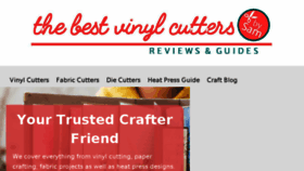 What Thebestvinylcutters.com website looked like in 2018 (5 years ago)