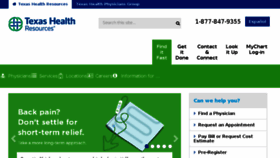 What Texashealth.com website looked like in 2018 (5 years ago)