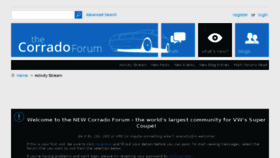What The-corrado.net website looked like in 2018 (7 years ago)