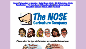 What The-nose.com website looked like in 2018 (5 years ago)