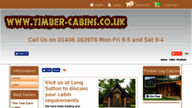 What Timber-cabins.co.uk website looked like in 2018 (5 years ago)