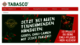 What Tabasco.de website looked like in 2018 (5 years ago)