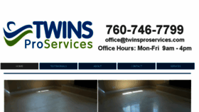What Twinsproservices.com website looked like in 2018 (5 years ago)