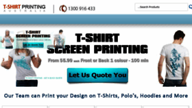 What Tshirtprinting.com.au website looked like in 2018 (5 years ago)