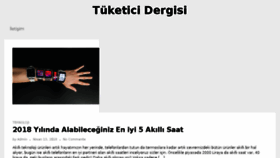 What Tuketicidergisi.com website looked like in 2018 (5 years ago)