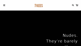 What Tkees.com website looked like in 2018 (7 years ago)