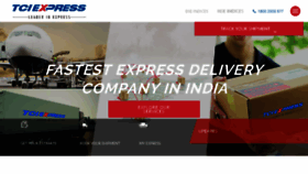 What Tciexpress.in website looked like in 2018 (5 years ago)