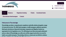 What Thornbridge.com website looked like in 2018 (5 years ago)
