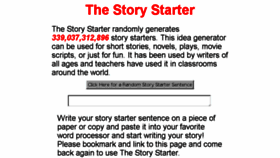 What Thestorystarter.com website looked like in 2018 (5 years ago)