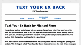What Textyourexbackfree.com website looked like in 2018 (5 years ago)
