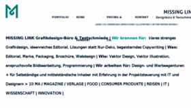 What The-missinglink.de website looked like in 2018 (5 years ago)