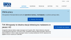 What Tvkwinogrady.pl website looked like in 2018 (5 years ago)
