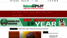 What Thenationalpilot.ng website looked like in 2018 (5 years ago)