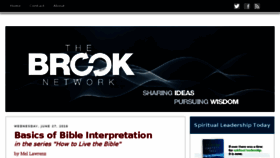 What Thebrooknetwork.org website looked like in 2018 (5 years ago)