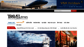 What Traveltimes.vn website looked like in 2018 (5 years ago)