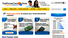 What Thephonecardstore.ca website looked like in 2018 (5 years ago)