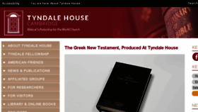 What Tyndalehouse.com website looked like in 2018 (5 years ago)