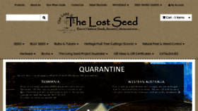 What Thelostseed.com.au website looked like in 2018 (5 years ago)