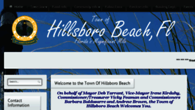 What Townofhillsborobeach.com website looked like in 2018 (5 years ago)