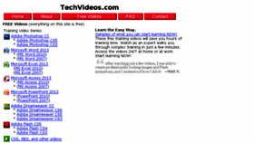 What Techvideos.com website looked like in 2018 (5 years ago)