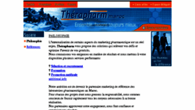 What Therapharm-maroc.com website looked like in 2018 (5 years ago)