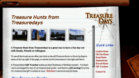 What Treasuredays.com website looked like in 2018 (5 years ago)